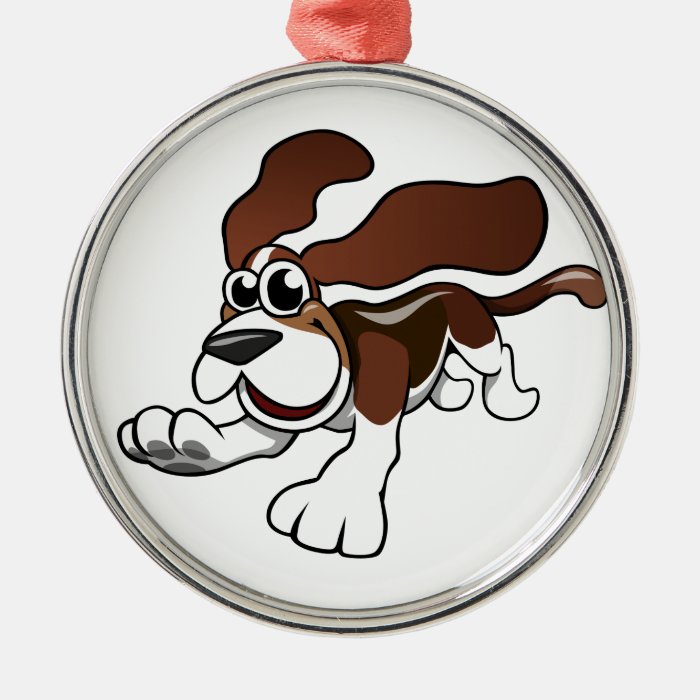 Cartoon Basset Hound Ornaments