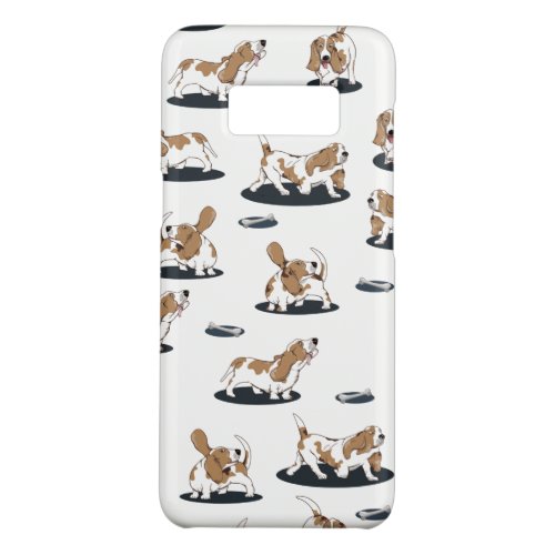 Cartoon Basset Hounds Dog Pattern Case_Mate Samsung Galaxy S8 Case
