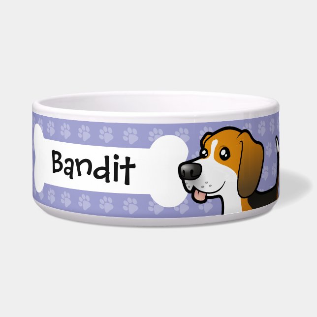 Cartoon Beagle Bowl (Front)