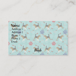 Cartoon Beagle Business Card