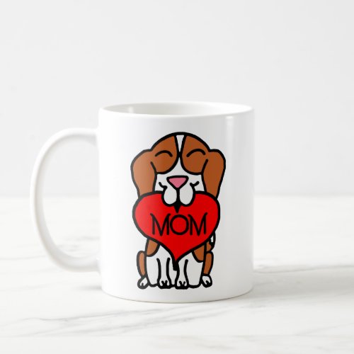 Cartoon Beagle Mom Coffee Mug