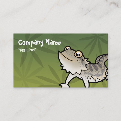 Cartoon Bearded Dragon  Rankin Dragon Business Card