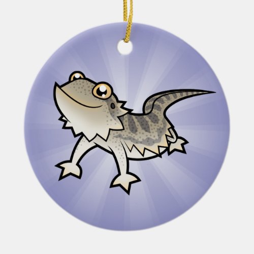 Cartoon Bearded Dragon  Rankin Dragon Ceramic Ornament