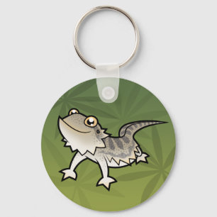 Cartoon Bearded Dragon / Rankin Dragon Keychain