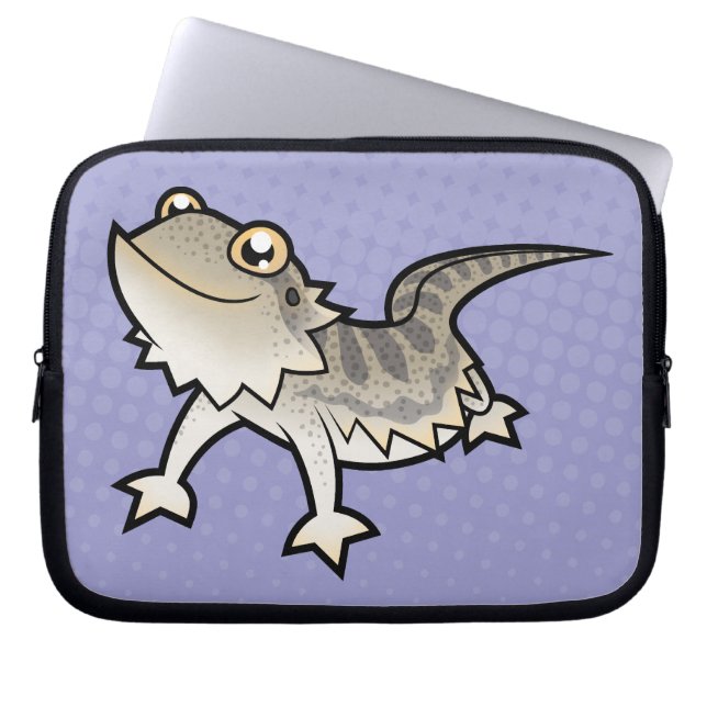 Cartoon Bearded Dragon / Rankin Dragon Laptop Sleeve (Front)