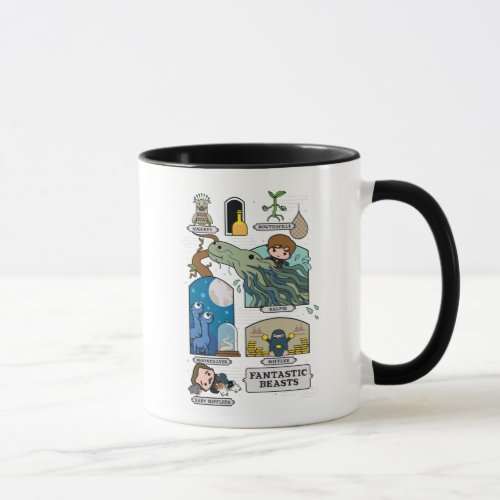 Cartoon Beasts In Habitats Mug