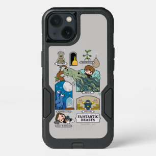 Cartoon Beasts In Habitats iPhone 13 Case