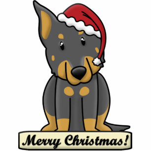 Cartoon Beauceron Christmas Ornament