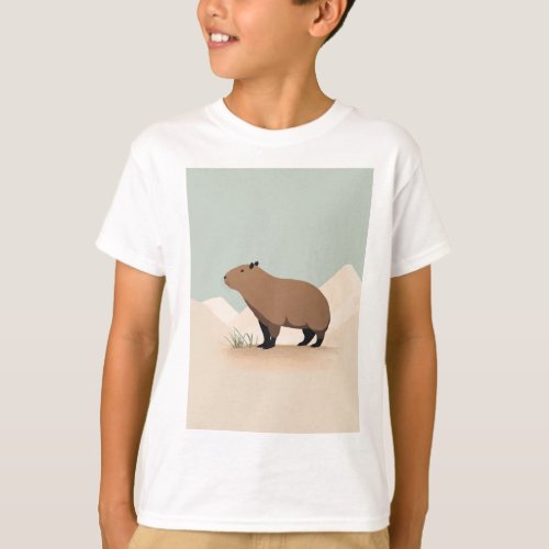 Cartoon Beaver Bliss Tee  Embrace Playfu