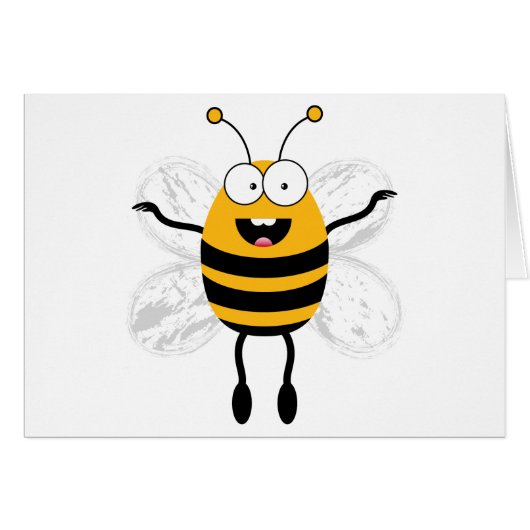 Cartoon Bee (Front Horizontal)