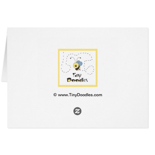 Cartoon Bee And Daffodils (Back Horizontal)