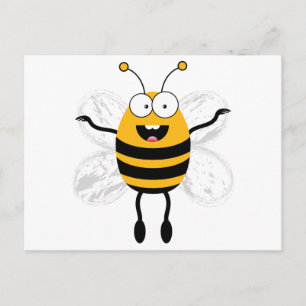 Cartoon Bee Postcard