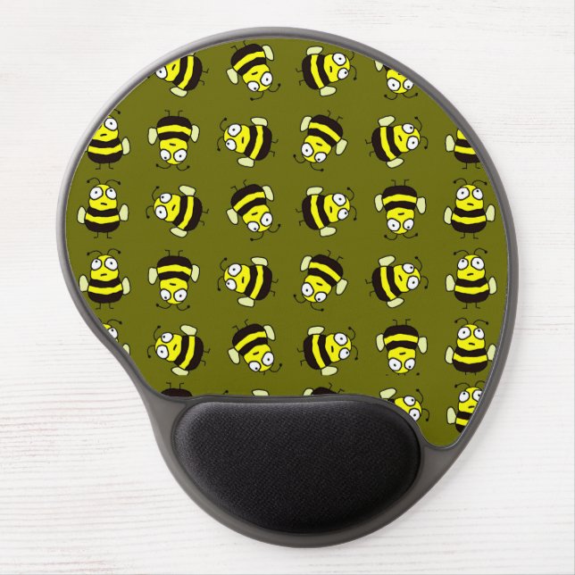 Cartoon Bees Gel Mouse Pad (Front)