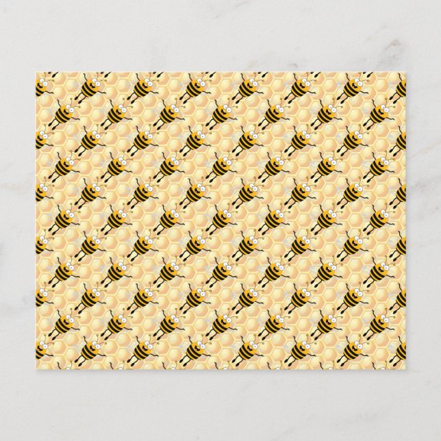 Cartoon Bees Pattern Flyer (Front)