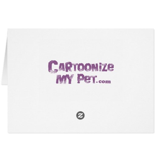 Cartoon Bernese Mountain Dog (Back Horizontal)