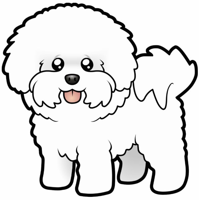 Cartoon Bichon Frise Cutout (Front)