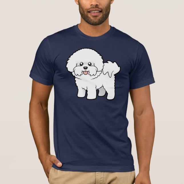 Cartoon Bichon Frise T-Shirt (Front)