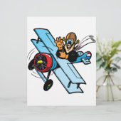 Cartoon Biplane (Standing Front)