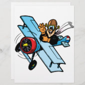 Cartoon Biplane (Front/Back)