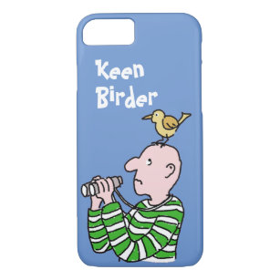 Cartoon Bird Watcher & Bird iPhone 8/7 Case