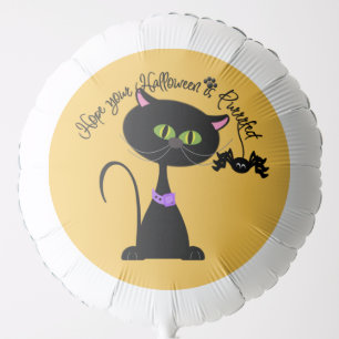 Cartoon Black Cat Halloween Balloon