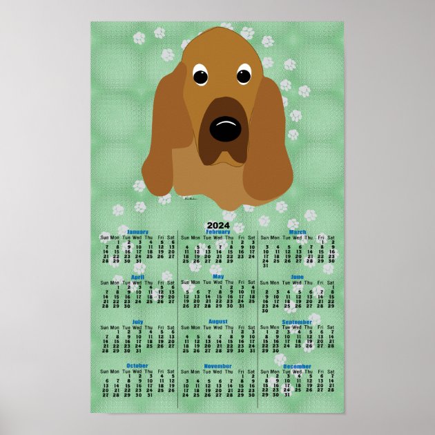 Cartoon Bloodhound Portrait 2024 Calendar Poster Zazzle   Cartoon Bloodhound Portrait 2024 Calendar Poster Rc7874f8459d64878a81689babde20b86 Zqd 8byvr 630 