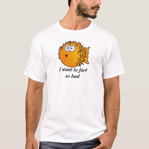 Cartoon blowfish t shirts T_Shirt