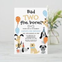 Cartoon Blue Bad Two The Bone Dogs 2nd Birthday