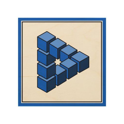 Cartoon Blue Black Toy Blocks Triangle Vector Art