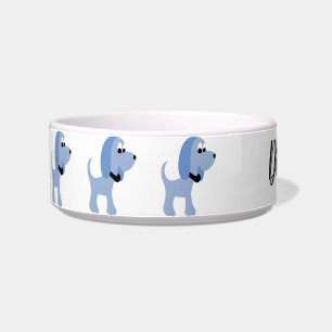 Cartoon blue dog Diva Dog Bowl