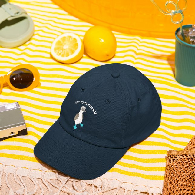 Cartoon Blue-Footed Booby Bird Graphic Hat (Creator Uploaded)