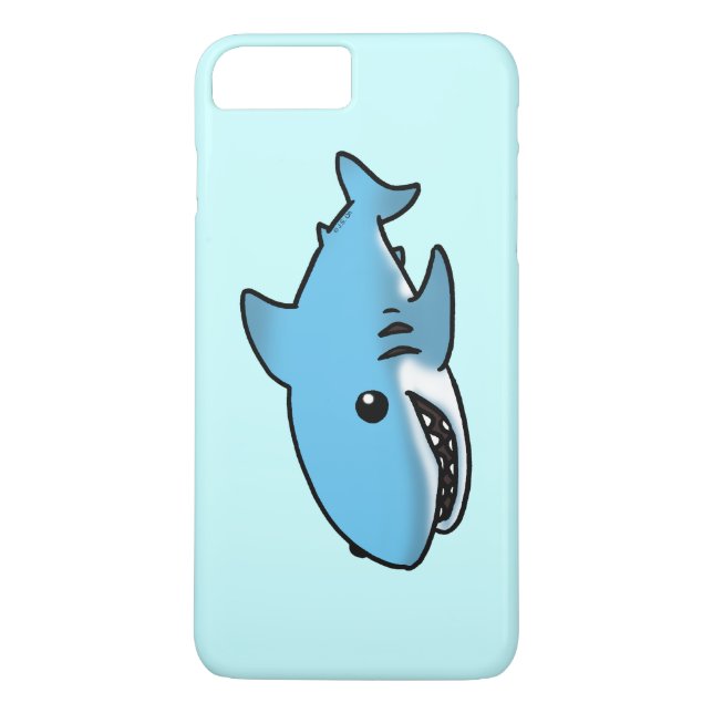 cartoon blue shark Case-Mate iPhone case (Back)