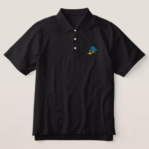 Cartoon Bluejay Embroidered Polo Shirt
