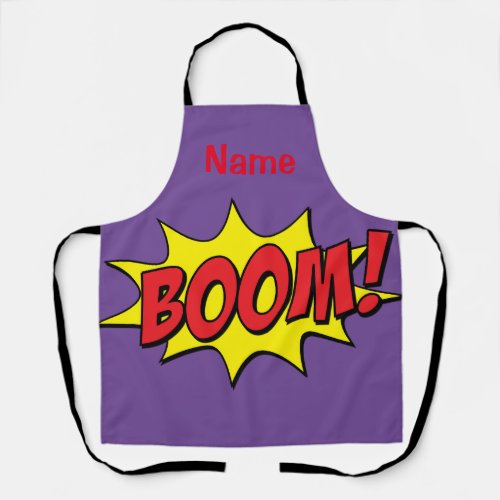 Cartoon Boom Thunder_Cove Apron