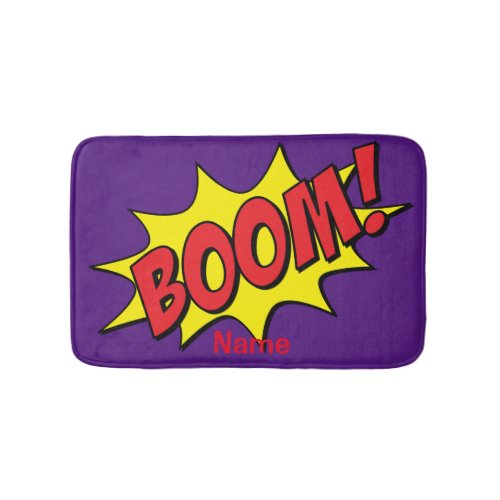 Cartoon Boom Thunder_Cove Bath Mat