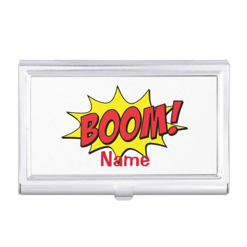 Cartoon Boom Thunder_Cove  Business Card Case