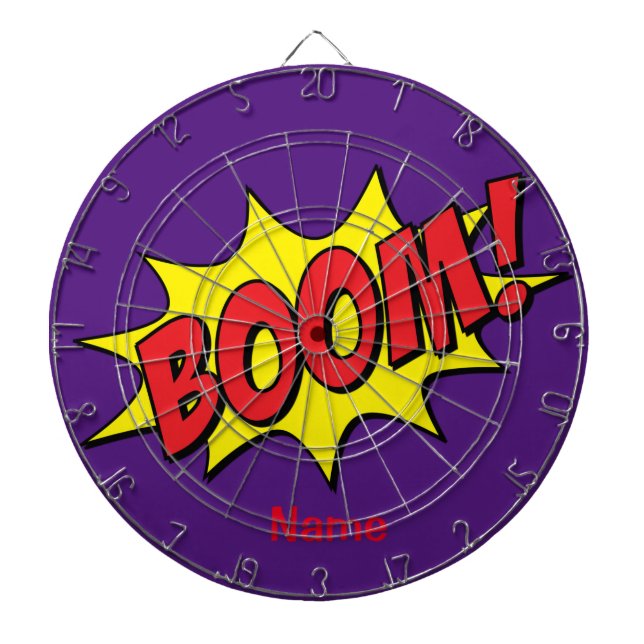 Cartoon Boom Thunder_Cove Dart Board (Front)