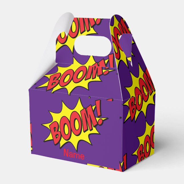 Cartoon Boom Thunder_Cove Favor Boxes (Front Side)