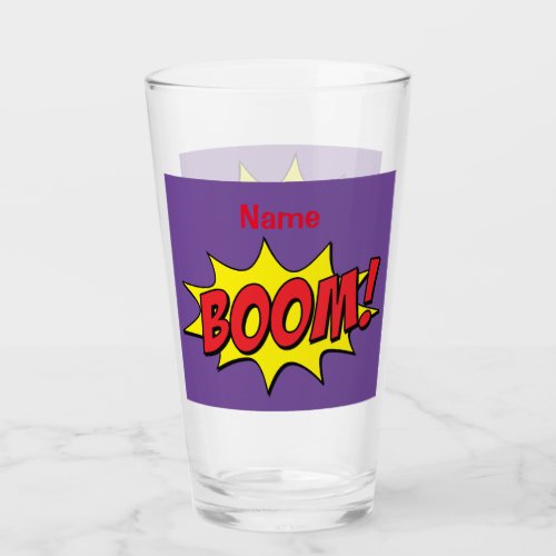 Cartoon Boom Thunder_Cove Glass