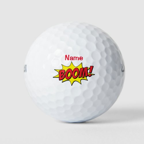 Cartoon Boom Thunder_Cove  Golf Balls