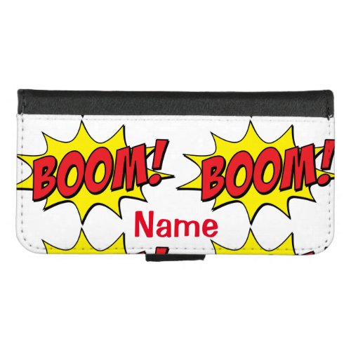 Cartoon Boom Thunder_Cove   iPhone 87 Wallet Case