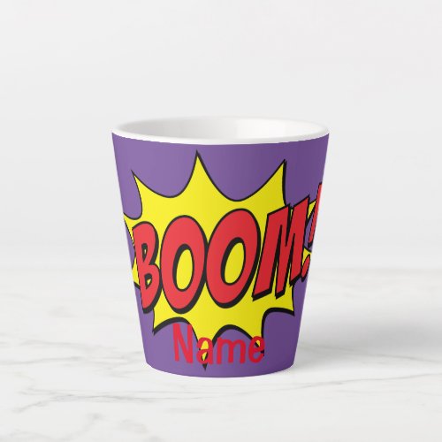 Cartoon Boom Thunder_Cove Latte Mug