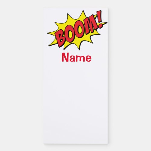 Cartoon Boom Thunder_Cove  Magnetic Notepad