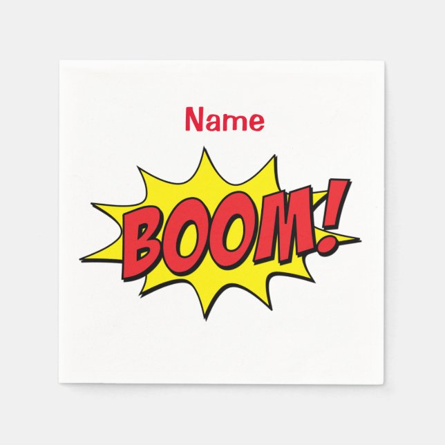 Cartoon Boom Thunder_Cove  Napkins (Front)