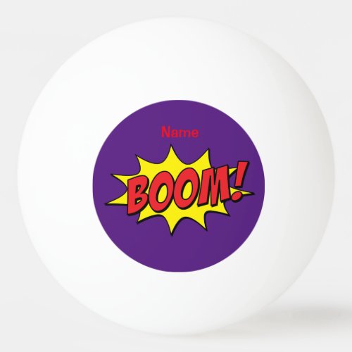 Cartoon Boom Thunder_Cove Ping Pong Ball