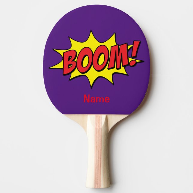 Cartoon Boom Thunder_Cove Ping Pong Paddle (Front)