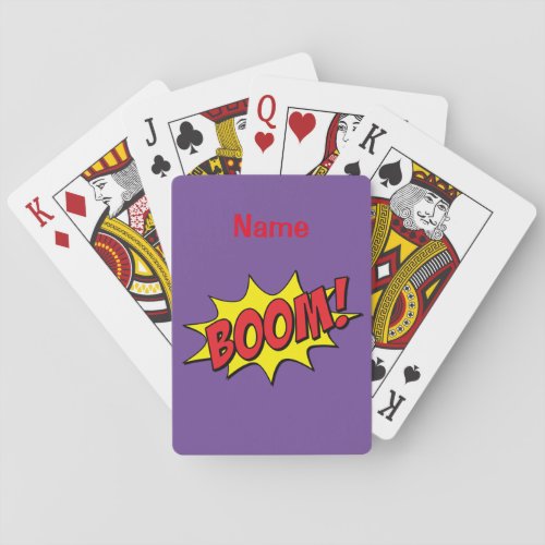 Cartoon Boom Thunder_Cove Playing Cards