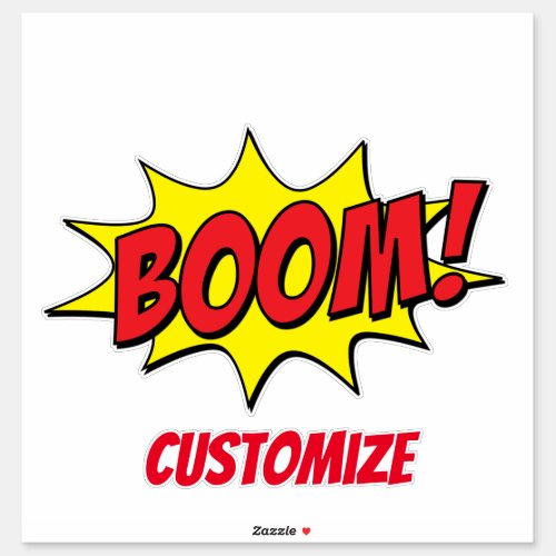 Cartoon Boom Thunder_Cove Sticker
