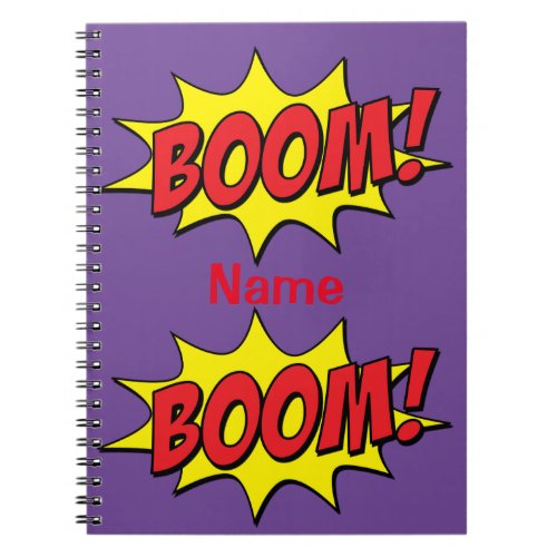 Cartoon Boom Thunder_Cove Stone Notebook