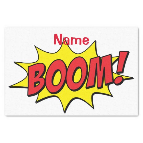 Cartoon Boom Thunder_Cove Tissue Paper